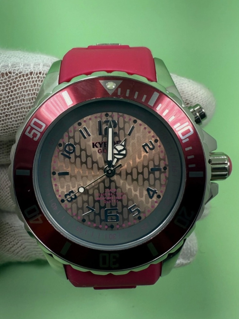 KYBOE Giant Mariner 40mm French Fuchsia 10ATM Water Resistance Quartz Watch $190